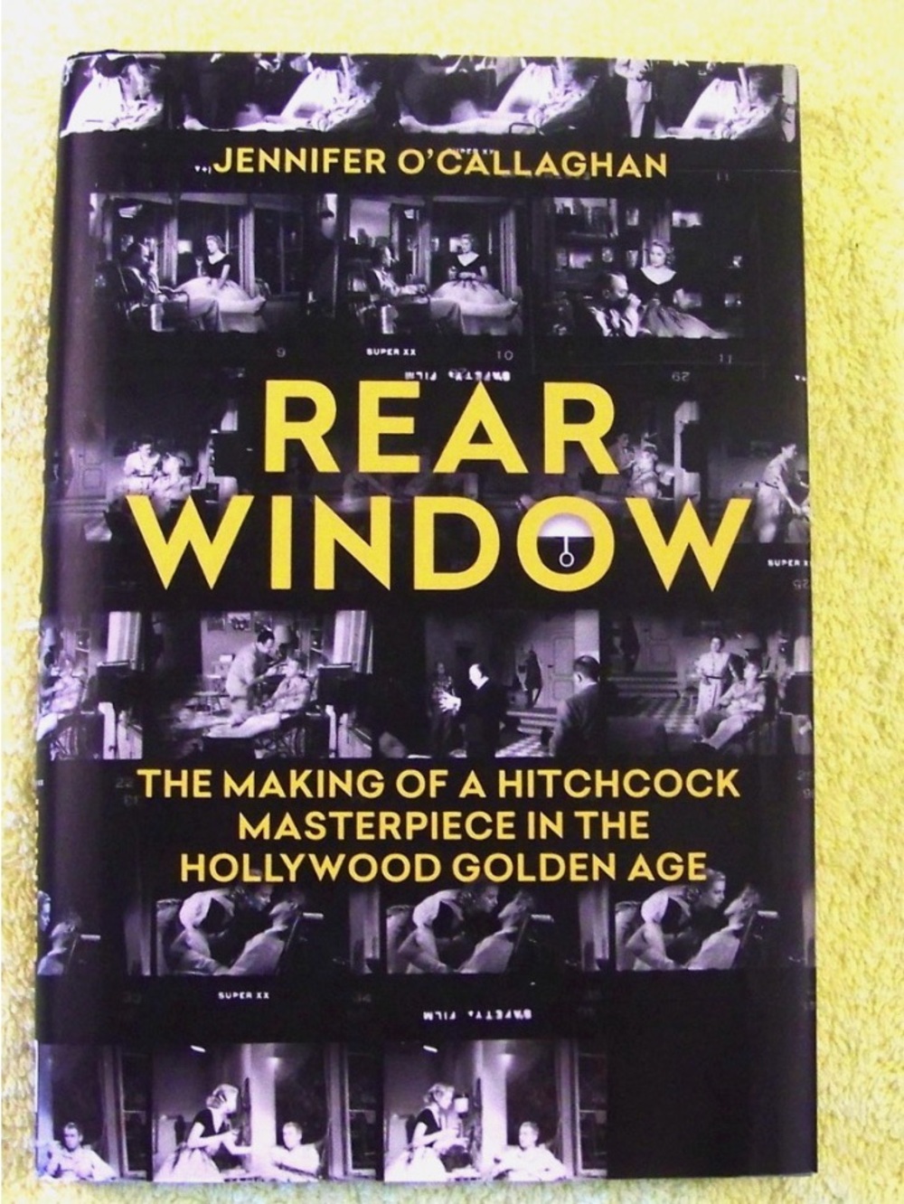 Rear Window by Jennifer O'Callaghan - Black & Yellow Hardcover
